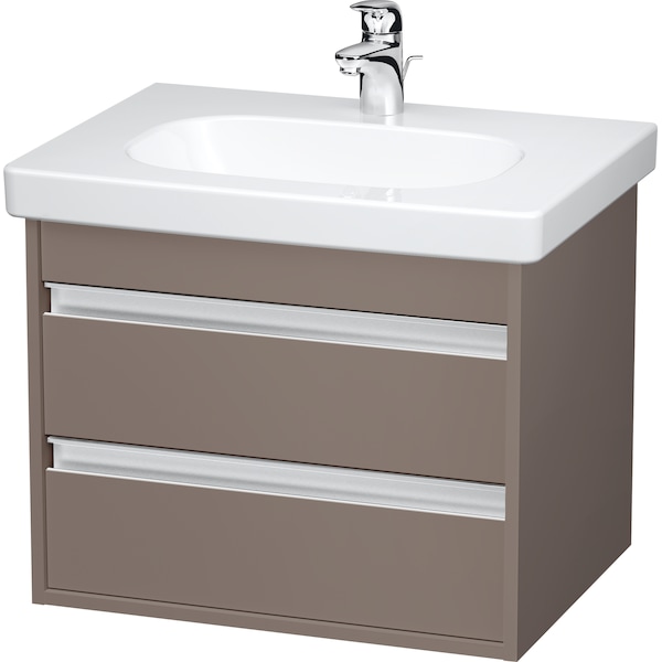 Duravit Ketho Wall-Mounted Vanity Unit Kt665004343 Basalt Matt KT665004343 - main